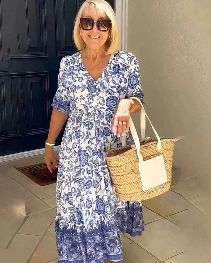 IMELDA | ELEGANT AIRY FLORAL DRESS
