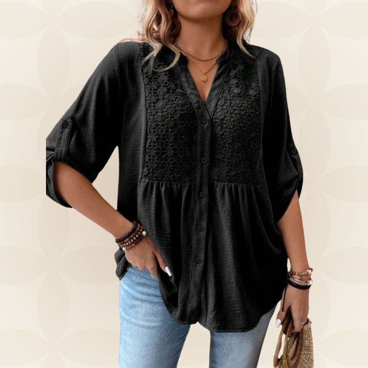 Hazel™ Button Front Blouse