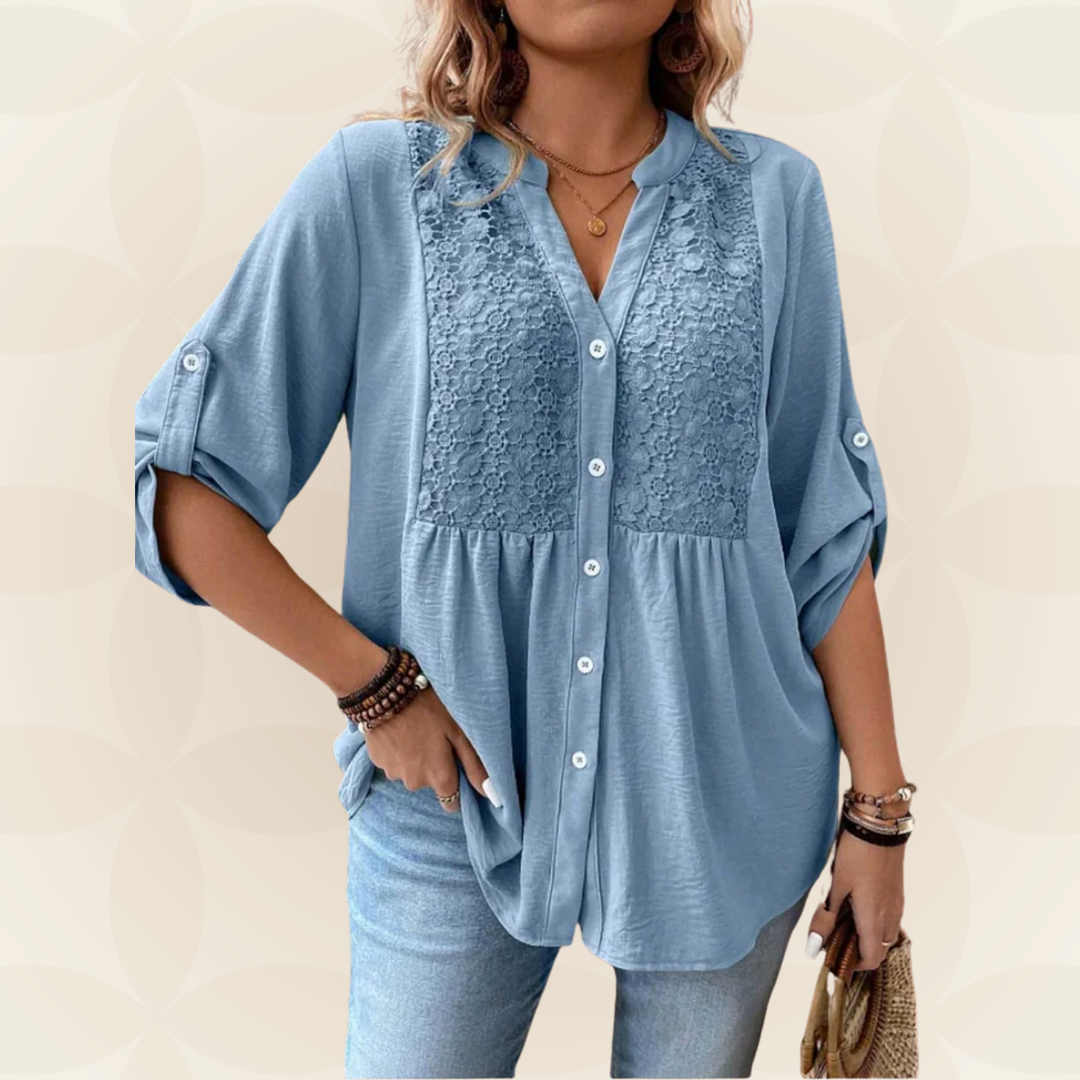 Hazel™ Button Front Blouse