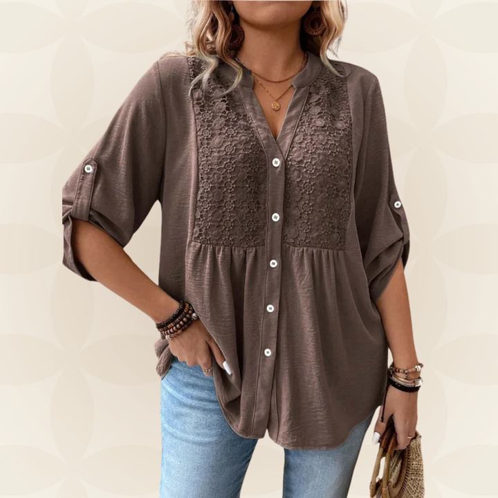 Hazel™ Button Front Blouse