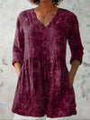 Aria | Morning Glory V-Neck Shirt