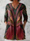Ruby | Tropical Bird V-Neck Shirt