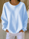 Eden | Women's Soft Textured Sweater, Minimalist Relaxed Fit Knit Sweater