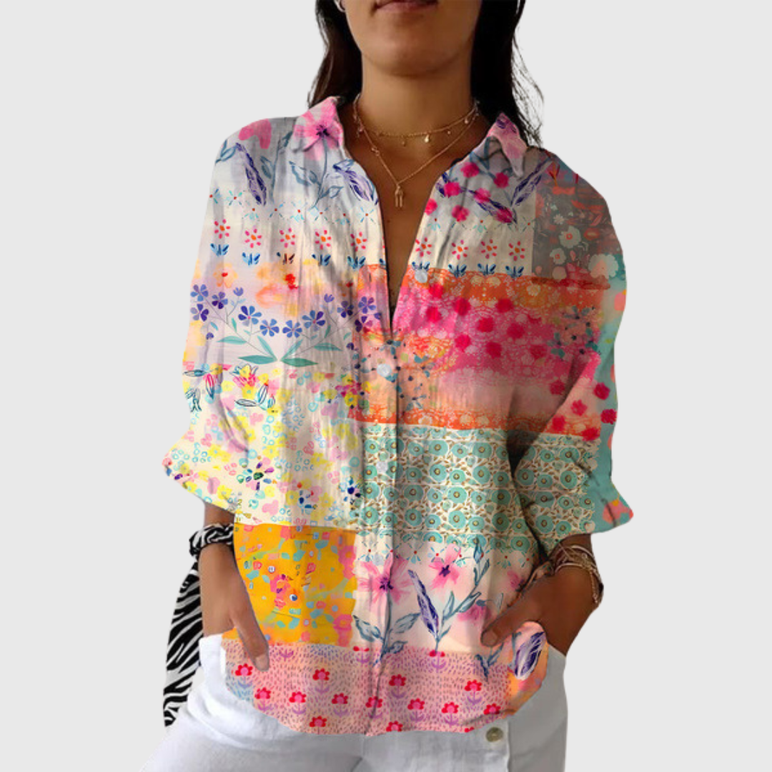 Amara™︎ Printed Blouse