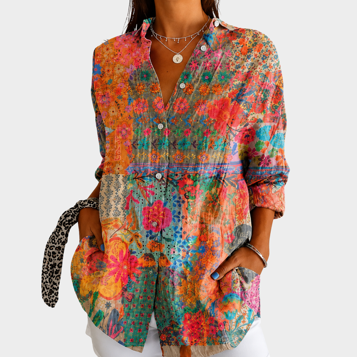 Florence™ Patchwork Floral Blouse
