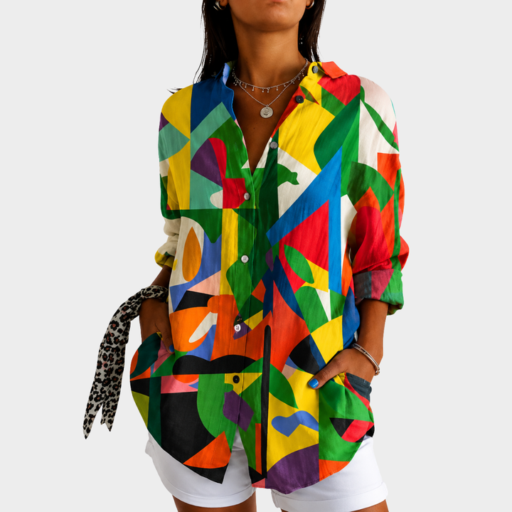 Aria™ Abstract Print Blouse