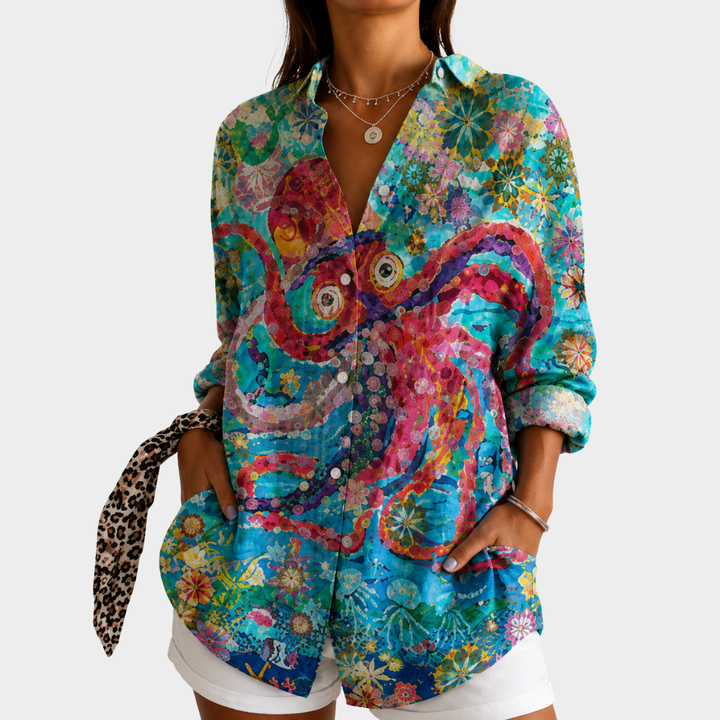 Lois™︎ Art Print Blouse