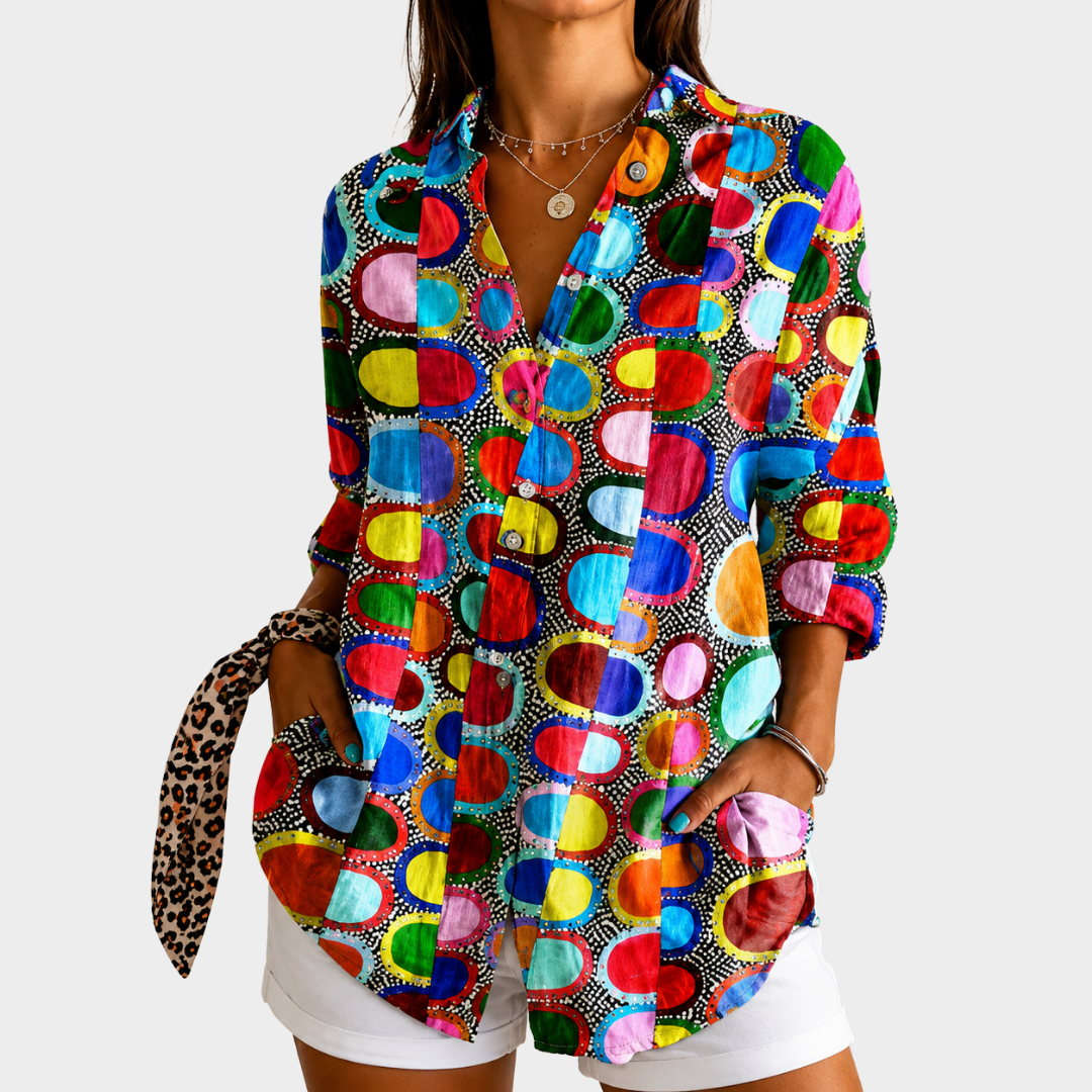 Joy™ Circle Print Blouse