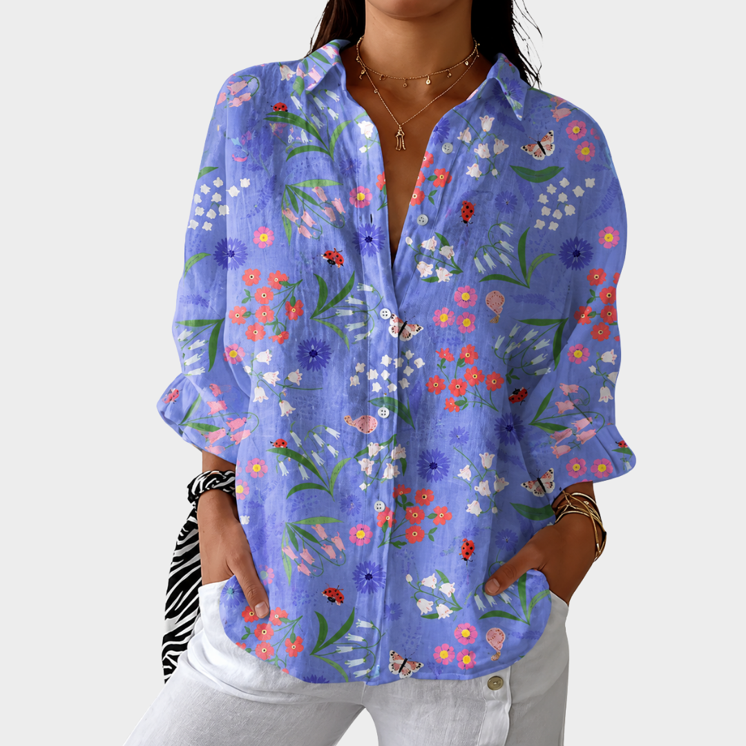 Evie™ Printed Everyday Blouse