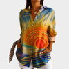 Solène™ Sunset Print Blouse
