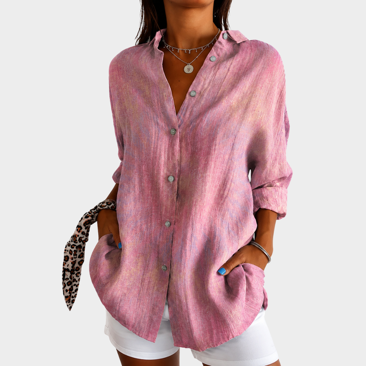 Zara™ Blush Whisper Blouse