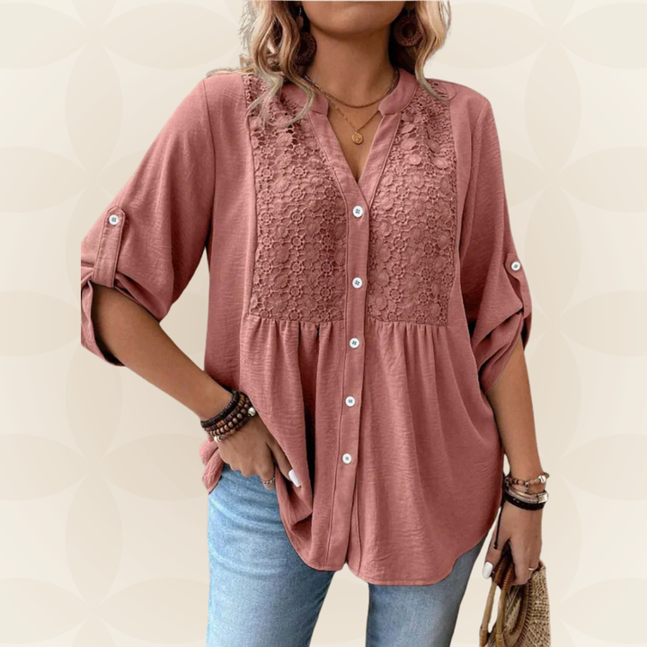 Hazel™ Button Front Blouse