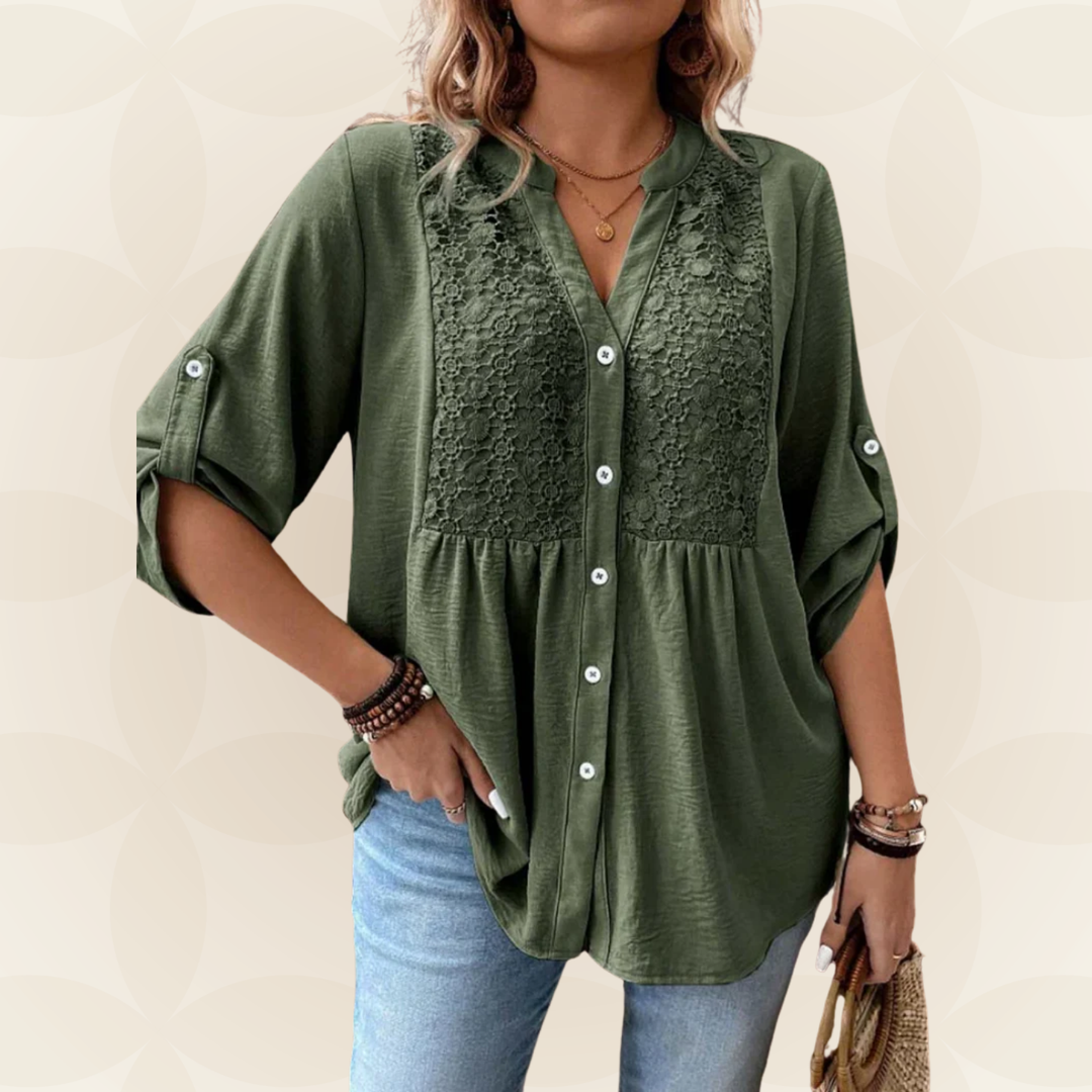 Hazel™ Button Front Blouse