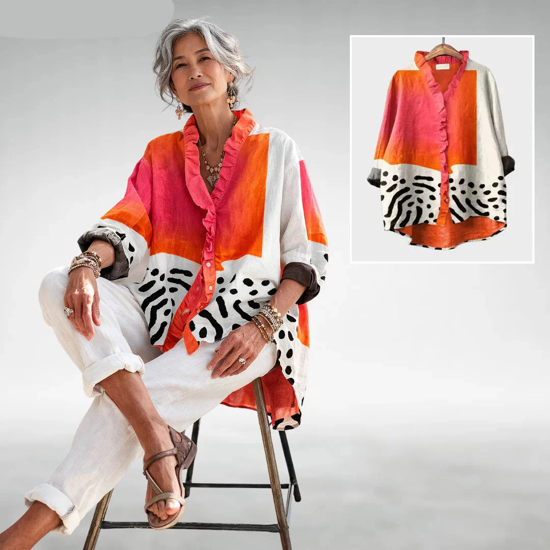 Sara™ Relaxed Print Blouse