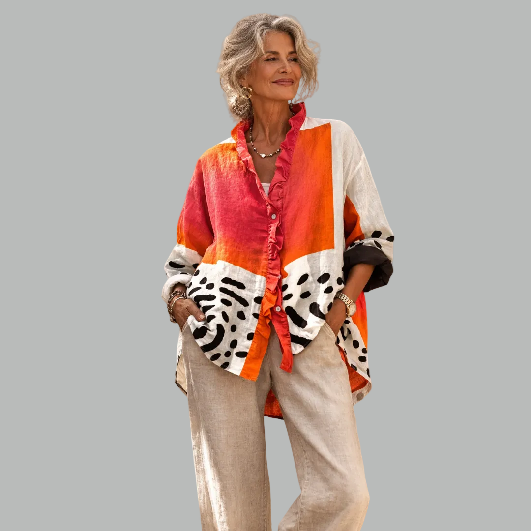 Sara™ Relaxed Print Blouse