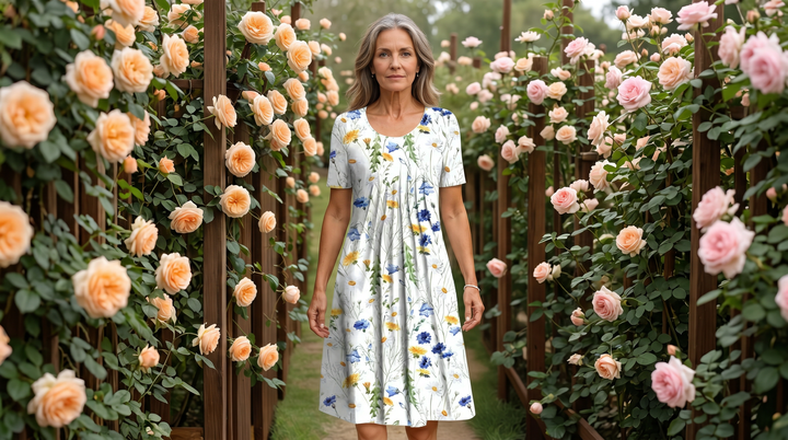 GEORGINA | ELEGANT DRESS WITH TUMMY COVERAGE