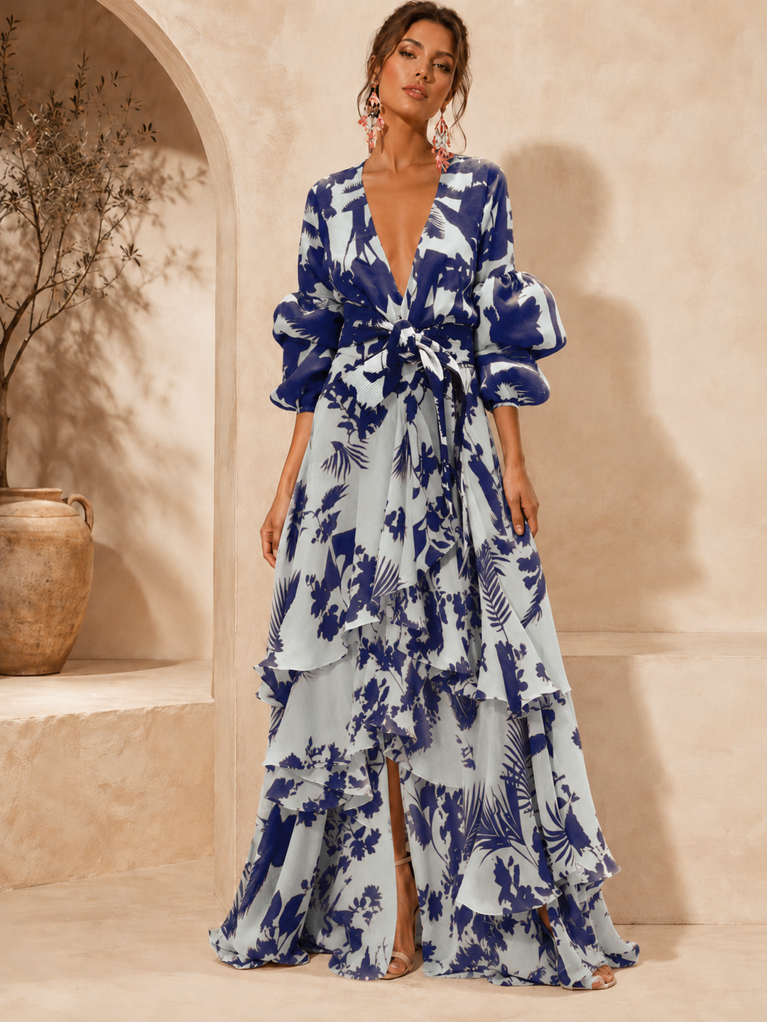 Coral Garden Dress