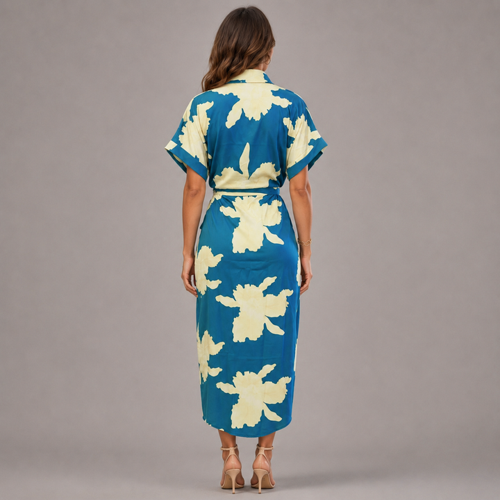 Glam Lapel Dress