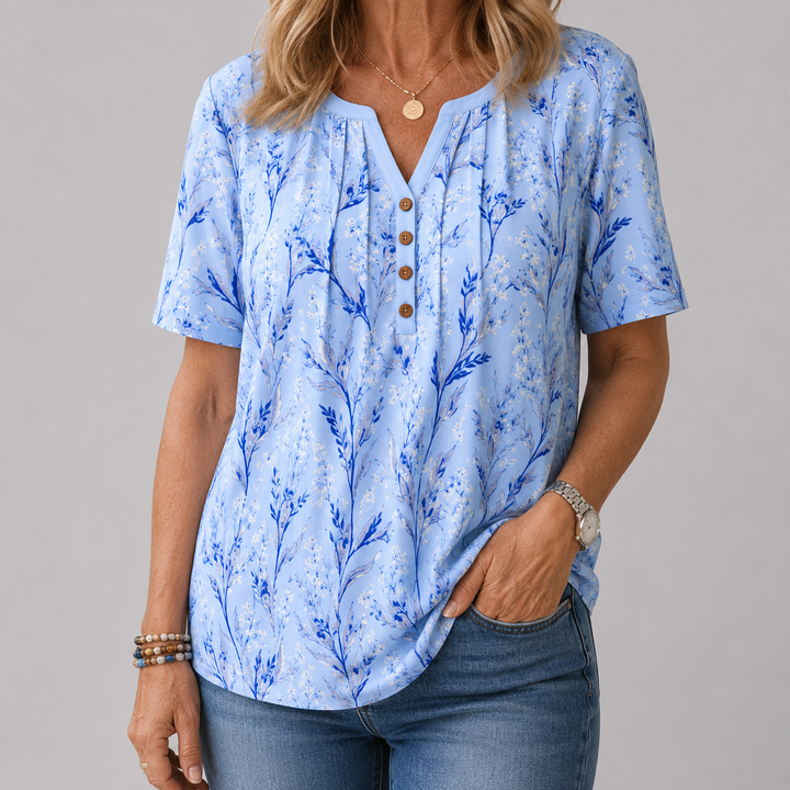 Bonnie™ Botanical Tunic Blouse