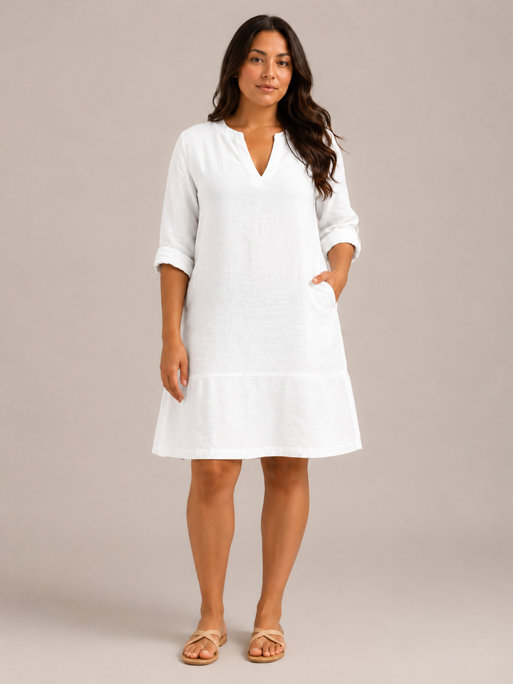 Nikki - Summer Dress with V-Neck and Relaxed Fit