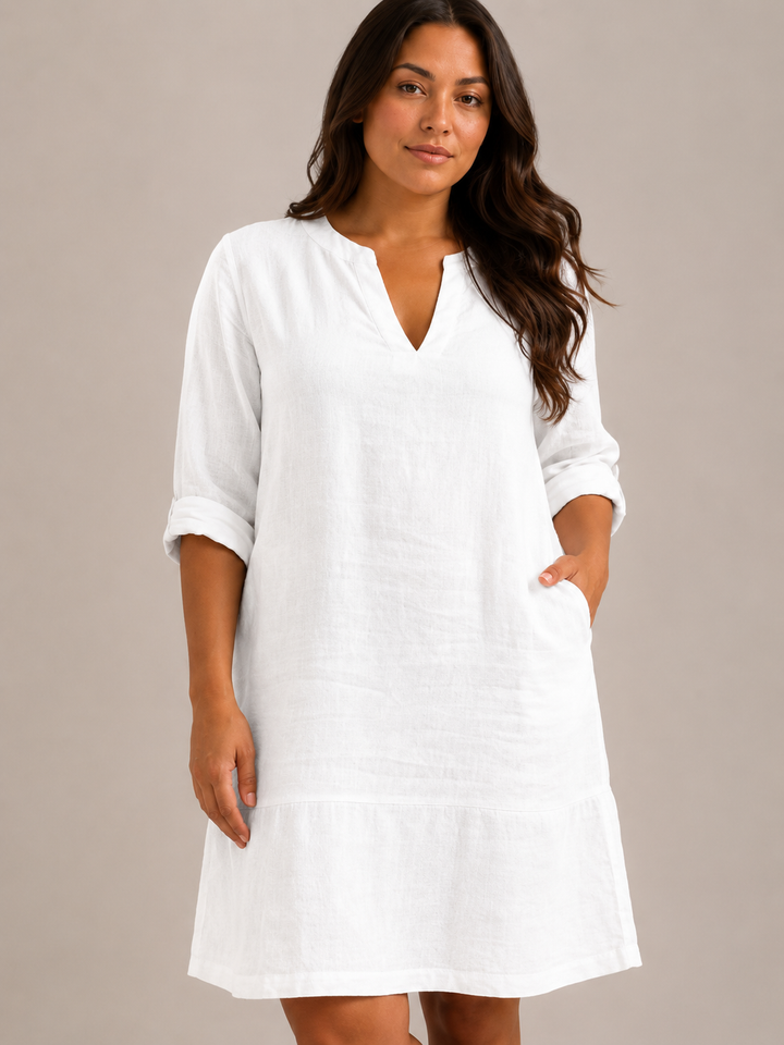 Nikki - Summer Dress with V-Neck and Relaxed Fit