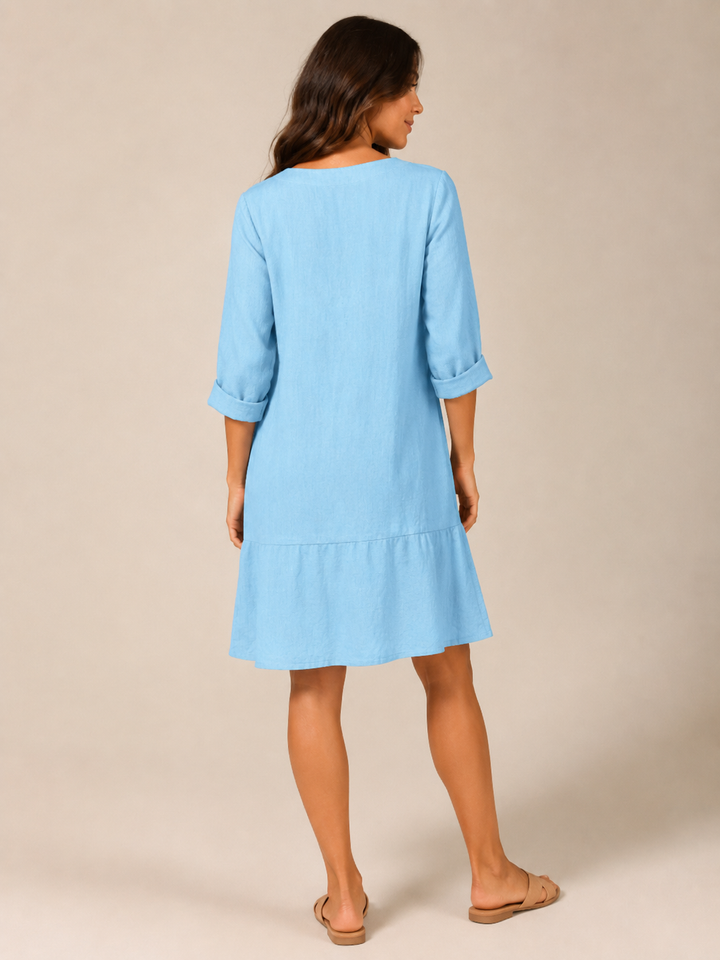 Nikki - Summer Dress with V-Neck and Relaxed Fit