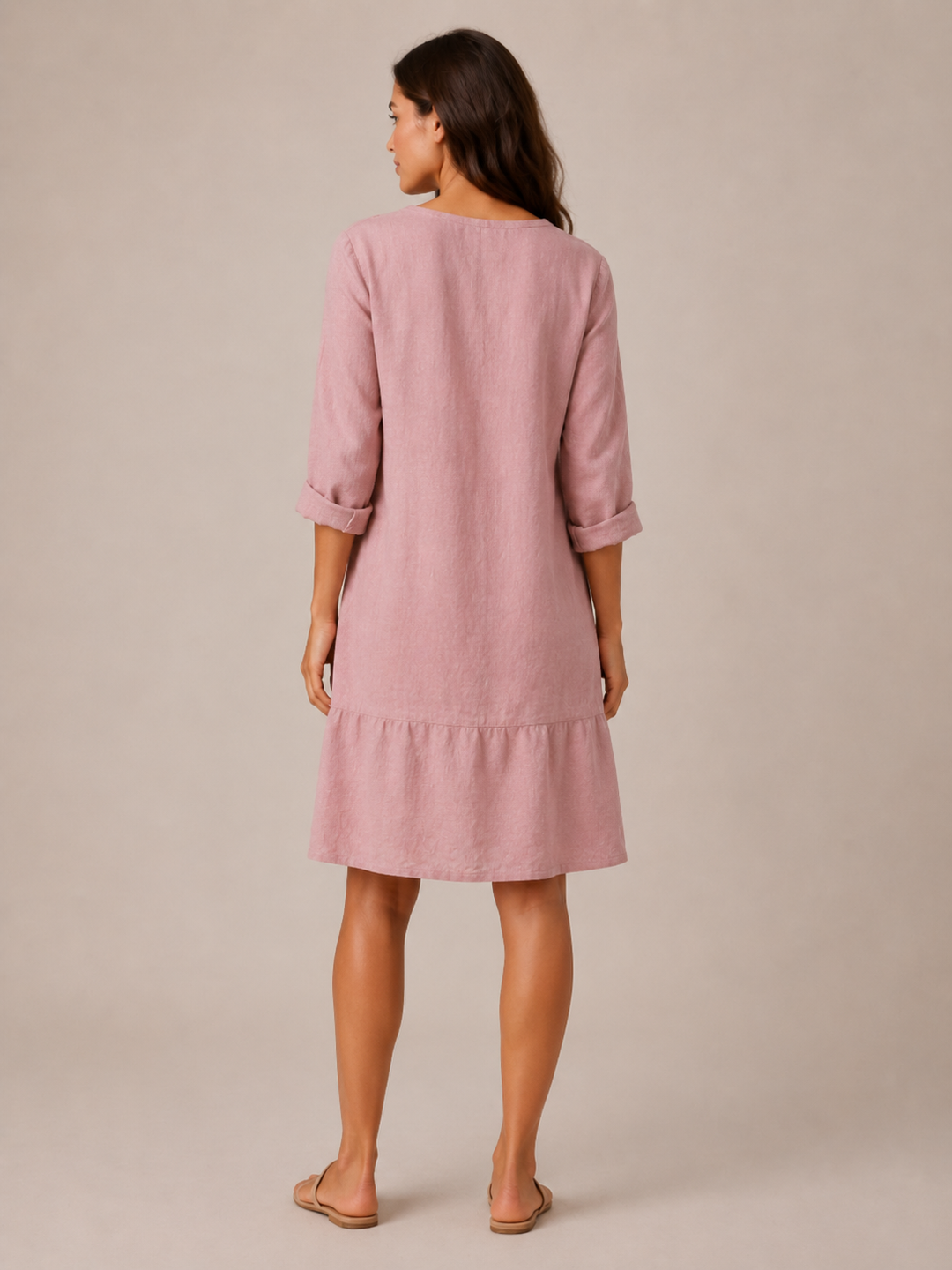 Nikki - Summer Dress with V-Neck and Relaxed Fit