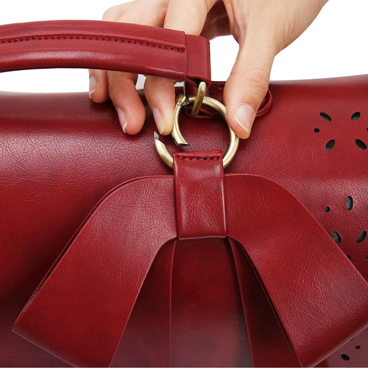 Elegant Bow-Tie Satchel