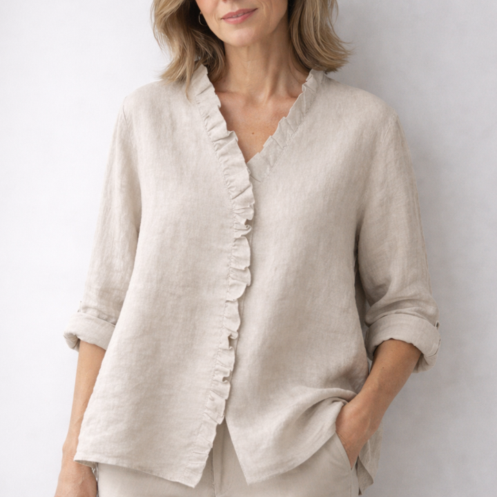 Viola | Elegant Ruffled Shirt