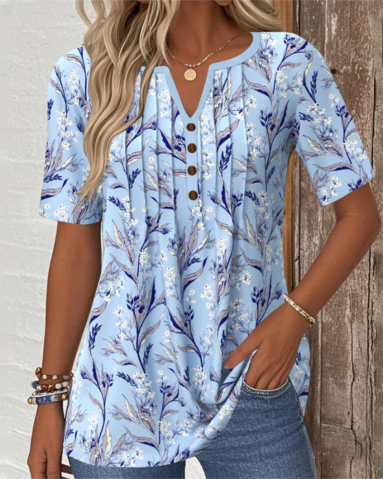 Bonnie™ Botanical Tunic Blouse