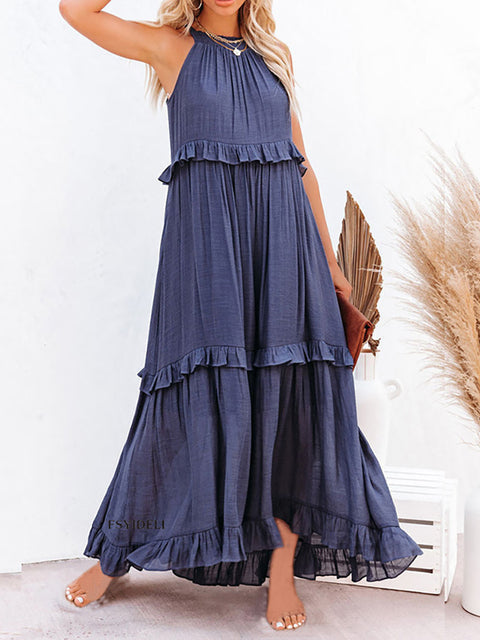 Women's Oversized Plain Long Dress