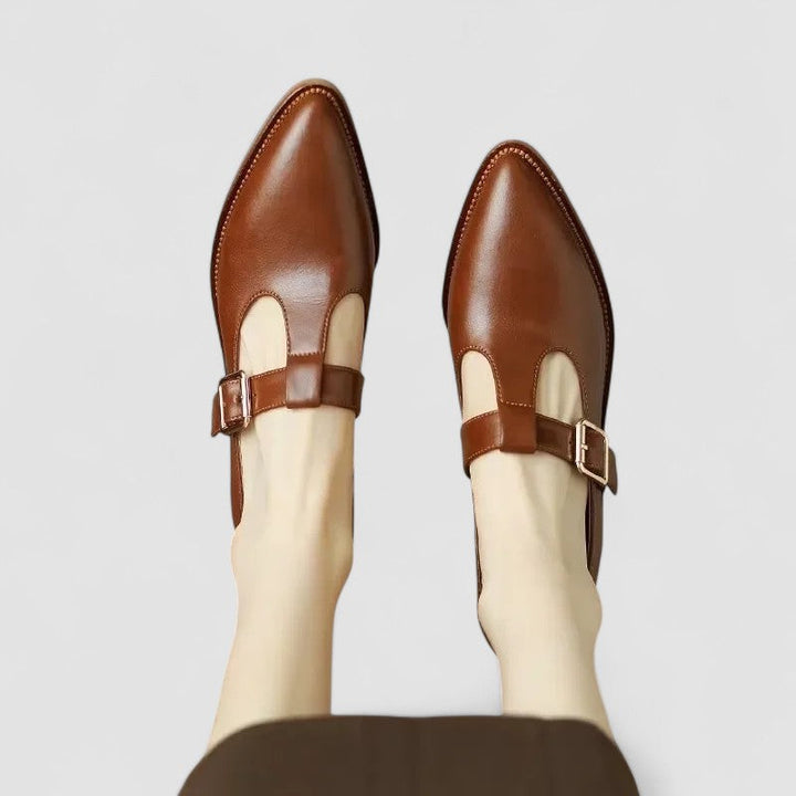 Mia - Orthopedic Leather Mary Jane Shoes