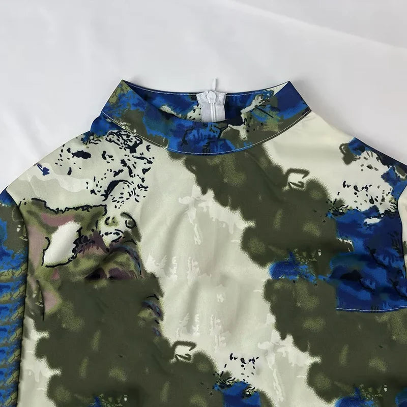 Blue Art Dress