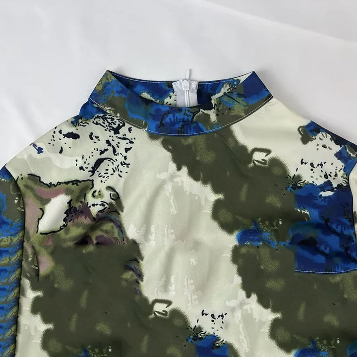 Blue Art Dress