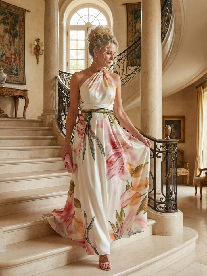 The Mabel One-Shoulder Maxi Dress