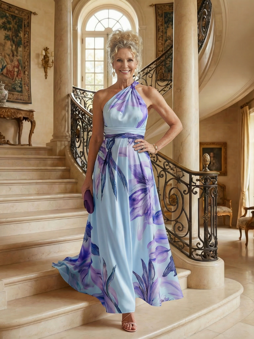 The Mabel One-Shoulder Maxi Dress