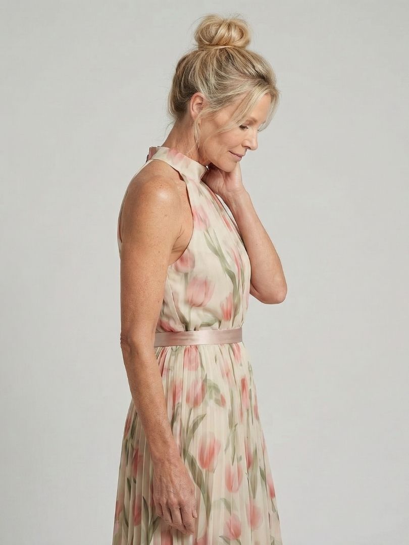The Anouk Pleated Maxi Dress
