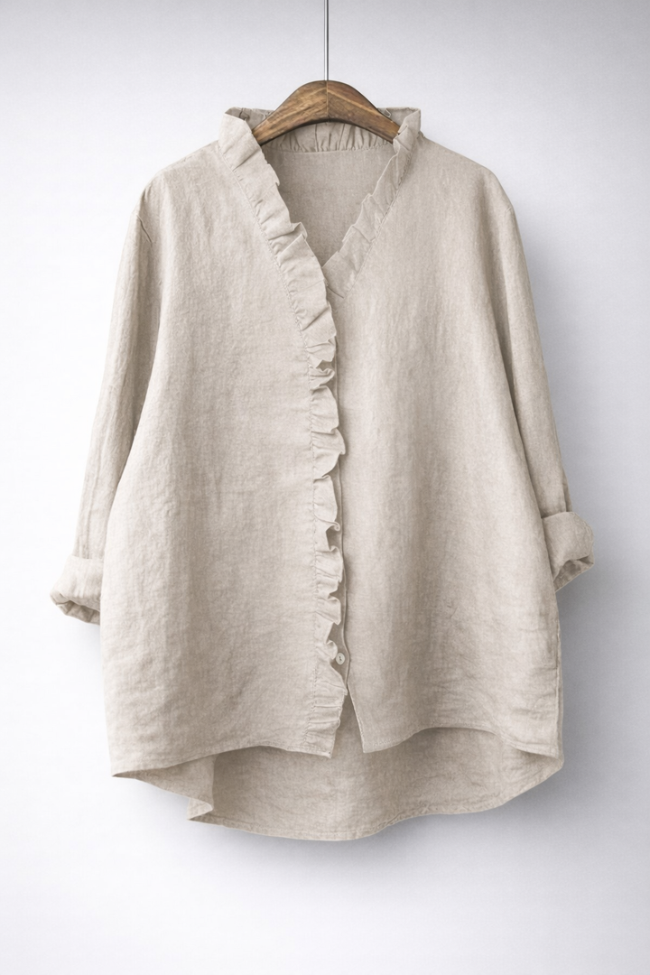 Viola | Elegant Ruffled Shirt