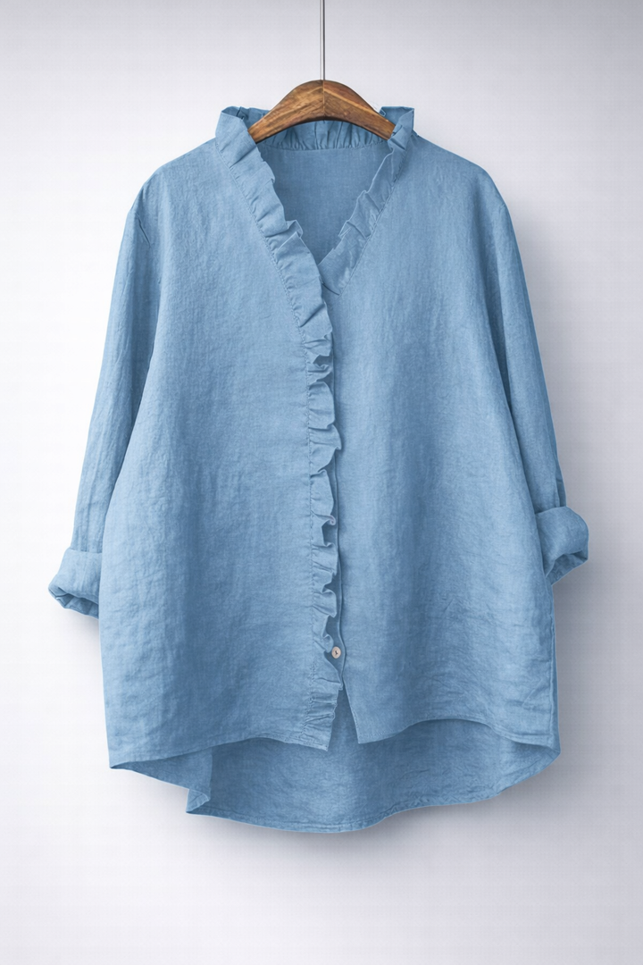 Viola | Elegant Ruffled Shirt