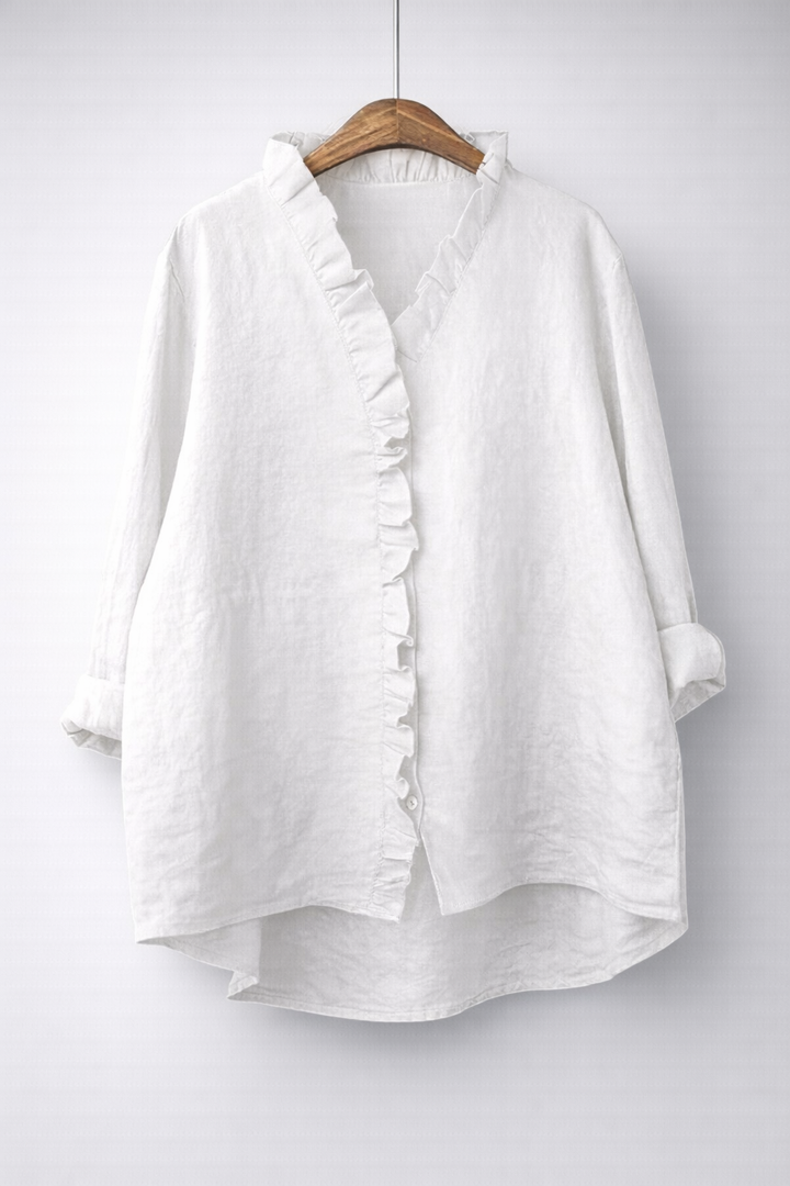 Viola | Elegant Ruffled Shirt