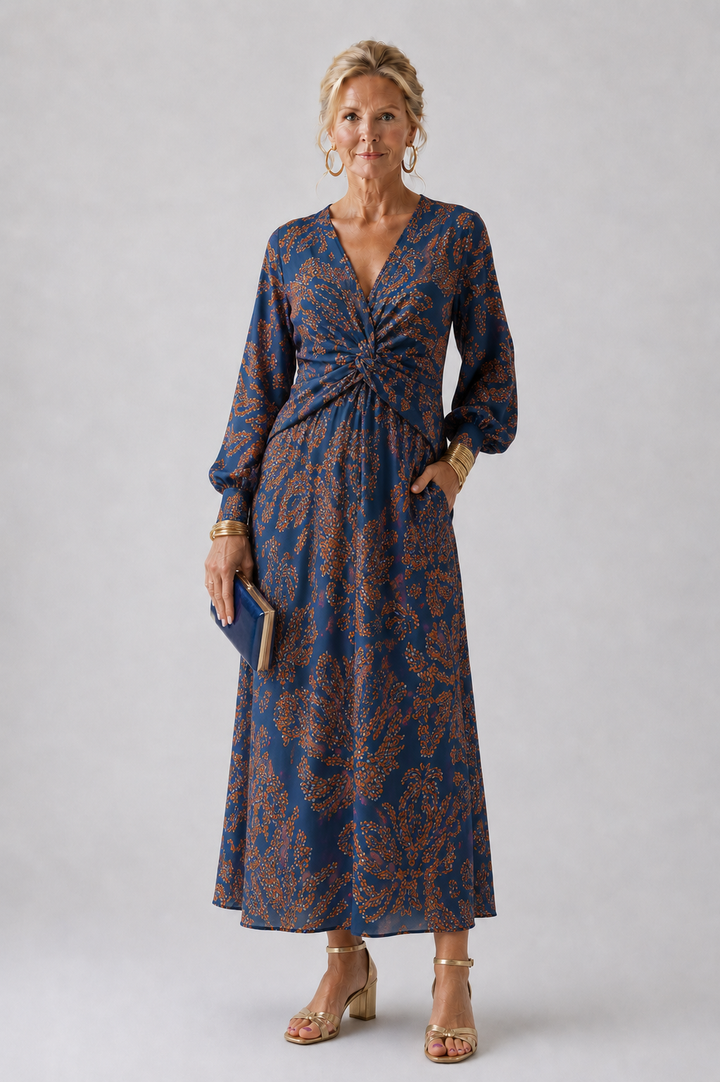 The Marlowe Twist-Front Maxi Dress
