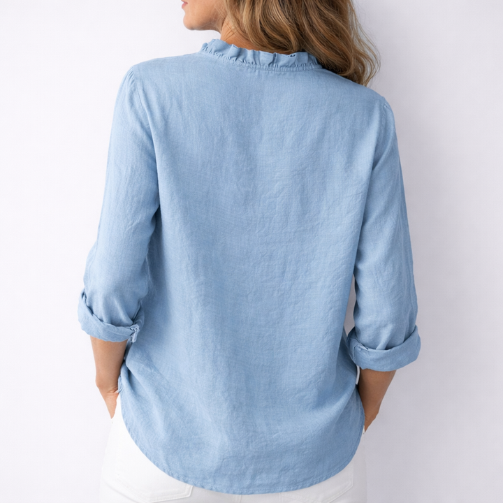 Viola | Elegant Ruffled Shirt