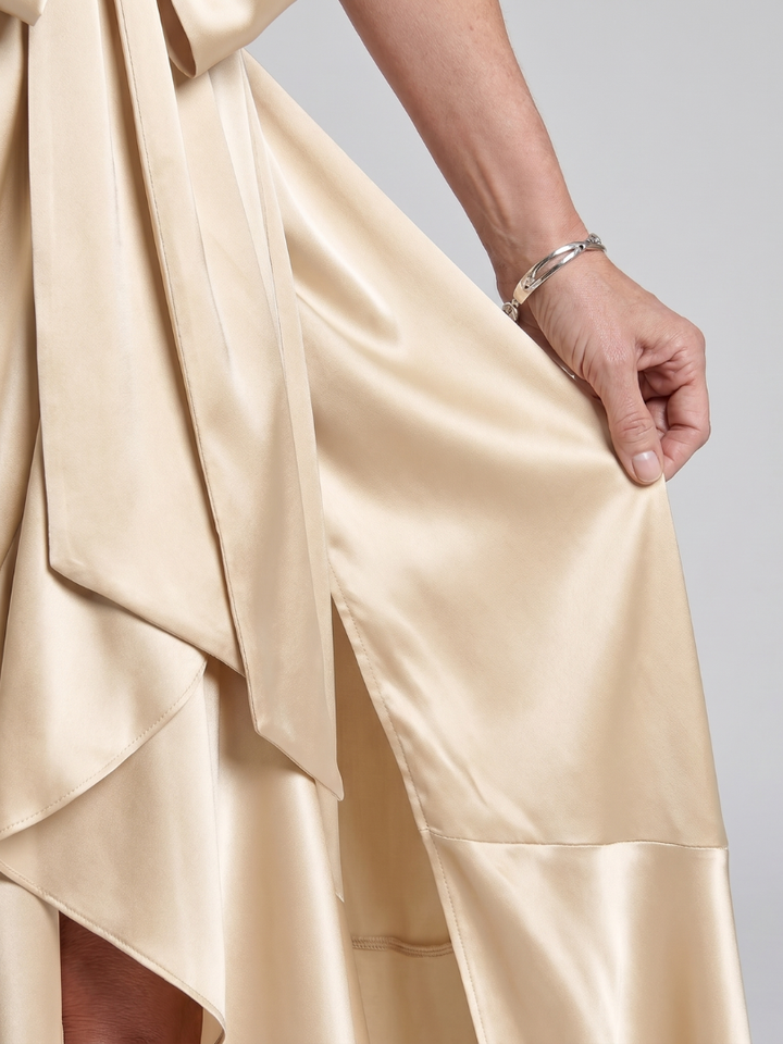 The Delyth Halter Wrap Dress