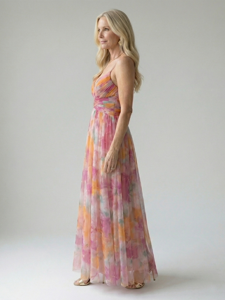 The Celestine Wrap Maxi Dress