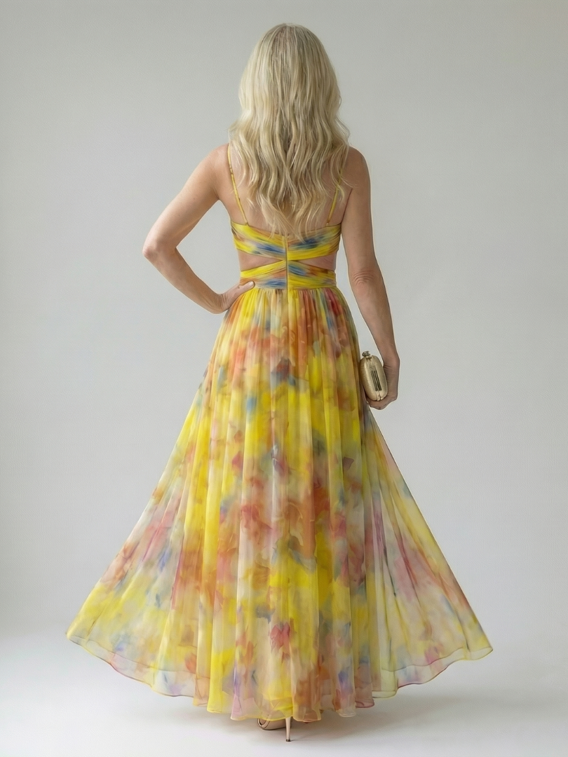 The Celestine Wrap Maxi Dress