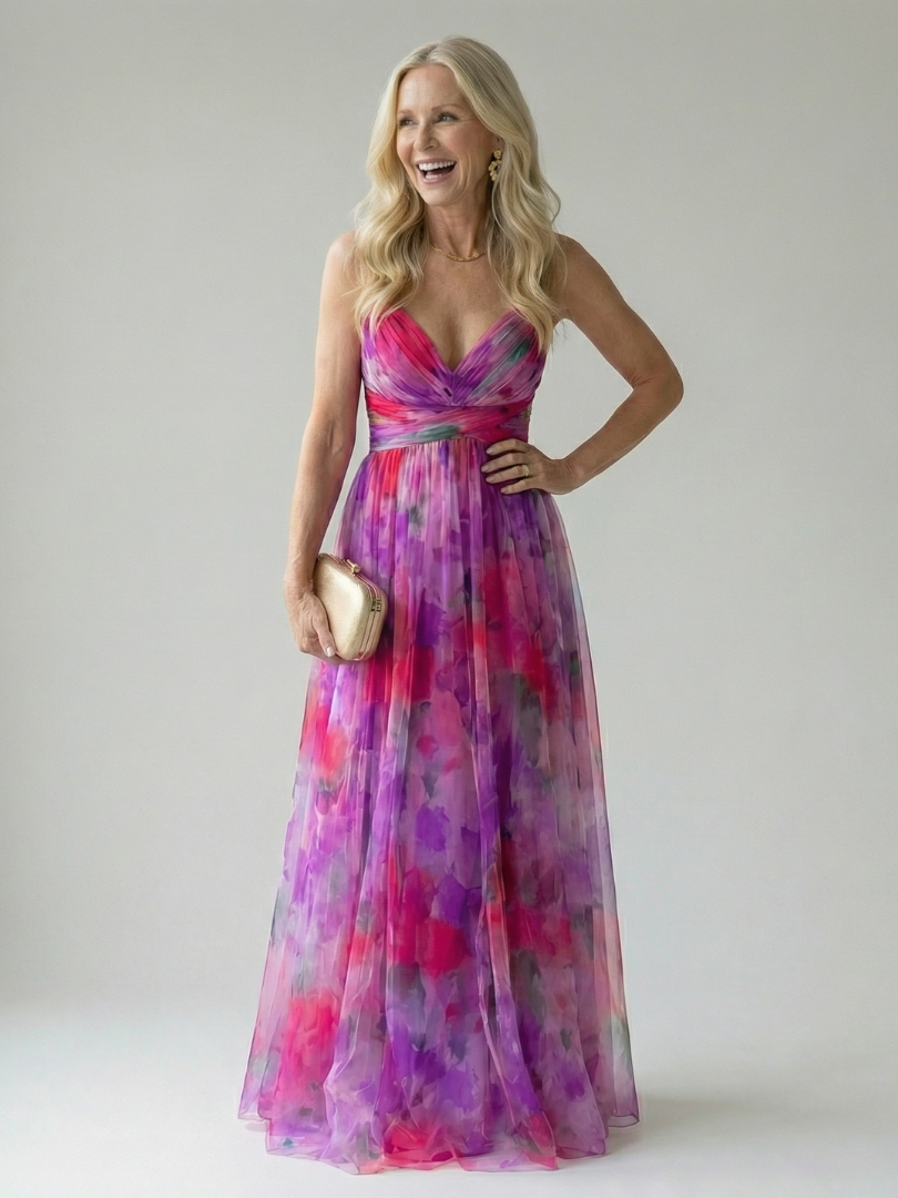 The Celestine Wrap Maxi Dress