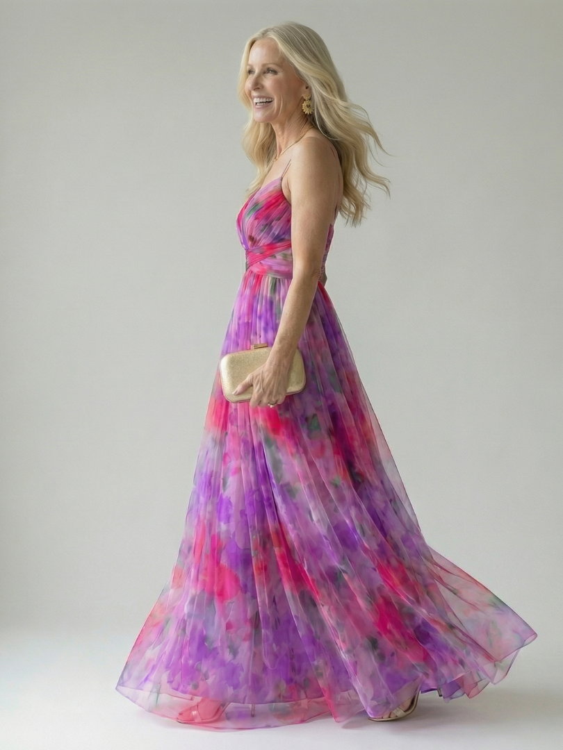 The Celestine Wrap Maxi Dress