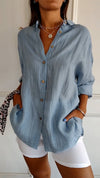 Sharon | Elegant Shirt with Pleated Style