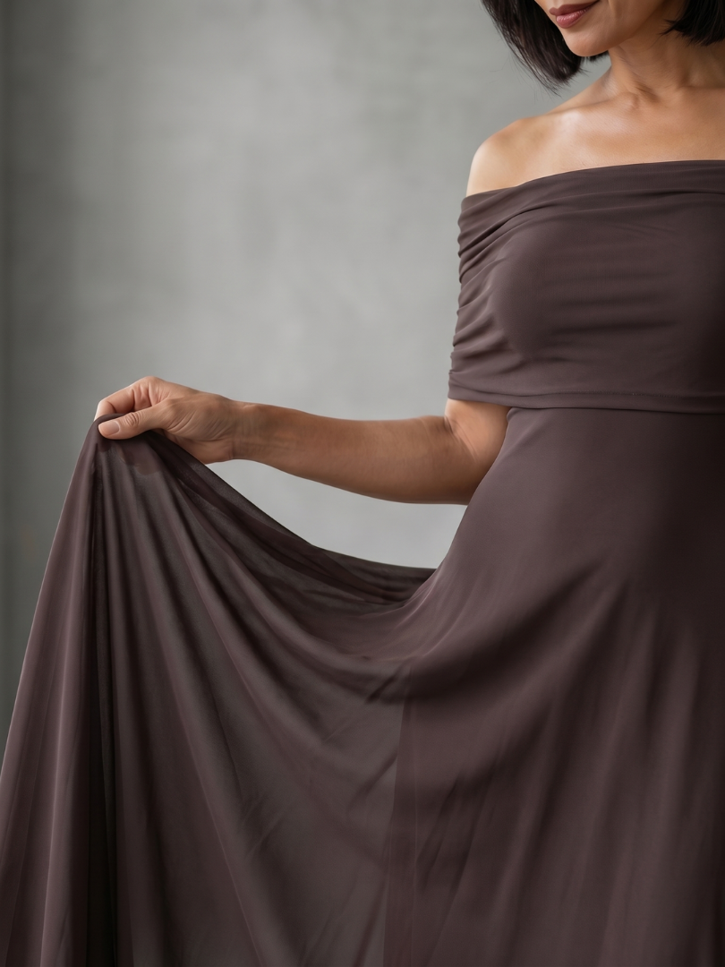 The Ottoline Off-Shoulder Maxi Dress