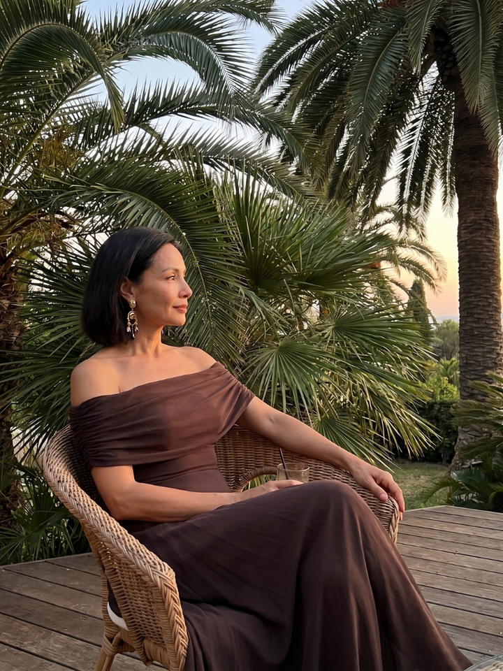The Ottoline Off-Shoulder Maxi Dress